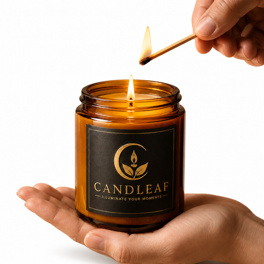 Luxury Amber Soy Candle Gift Set | Candleaf