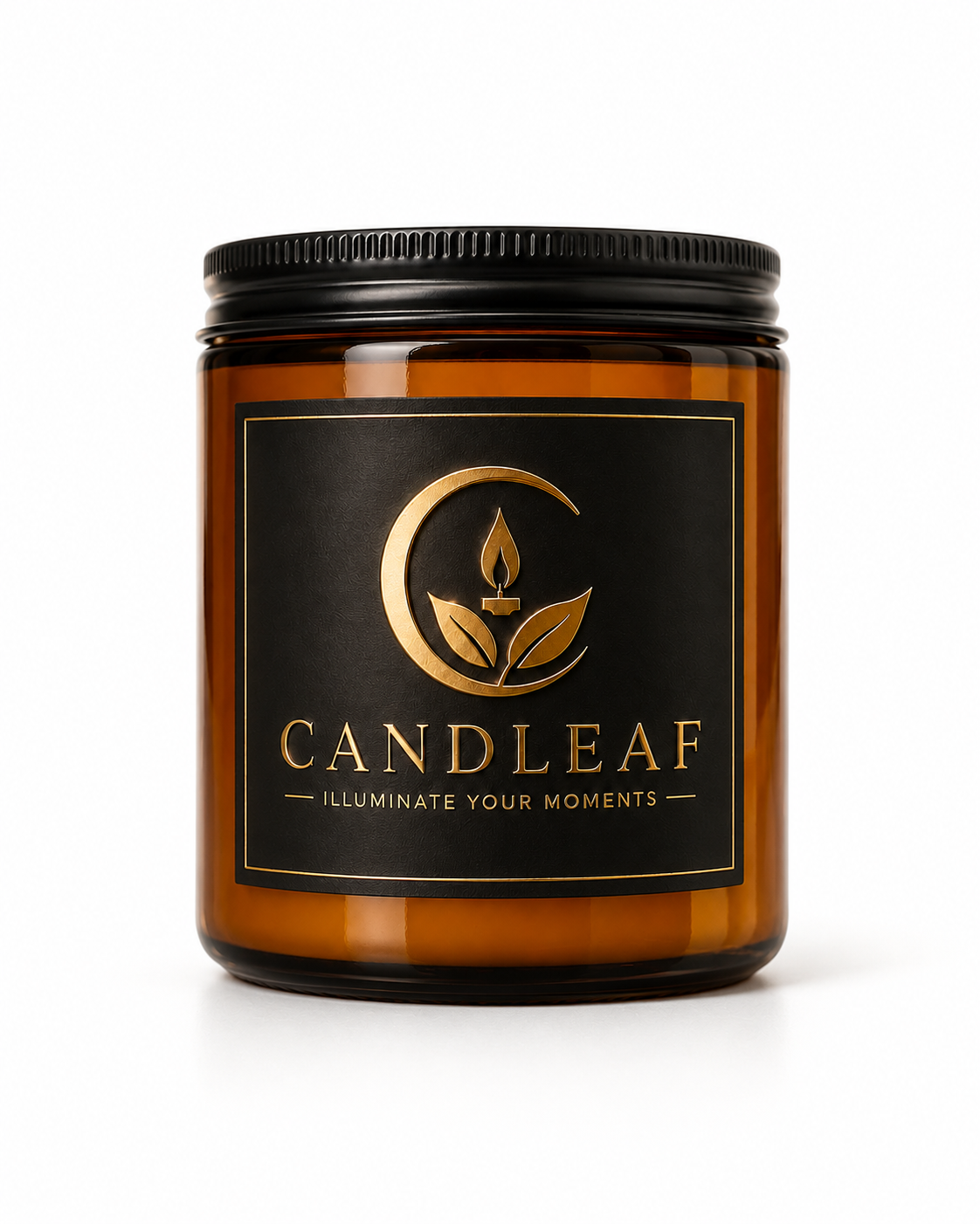 Amber Vanilla Luxe Soy Candle | Candleaf
